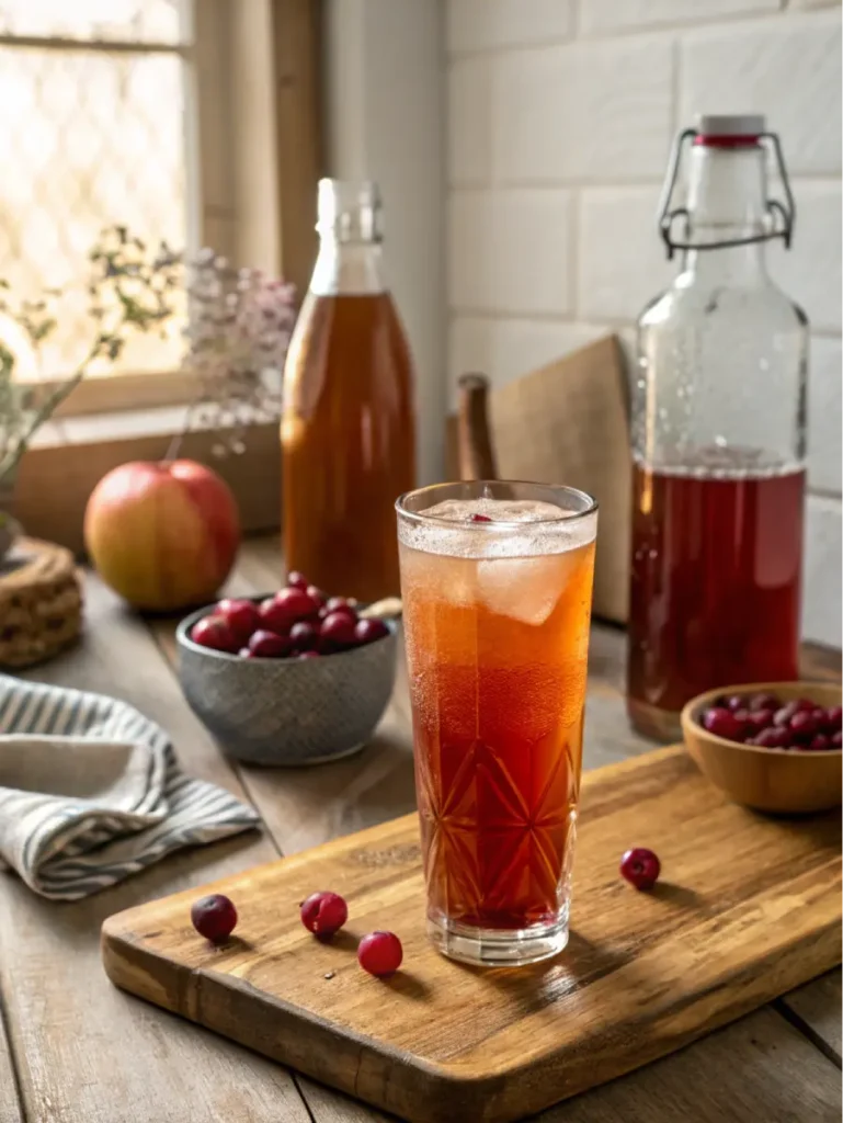 Apple cider vinegar and cranberry juice weight loss drink