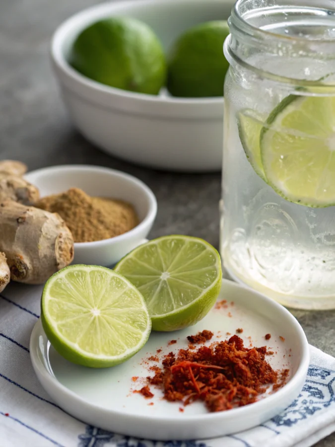 Brazilian Mounjaro Recipe – Natural, Simple, and Powerful Close-up of Brazilian Mounjaro recipe ingredients