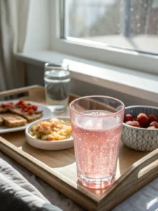 pink salt recipe served in glass