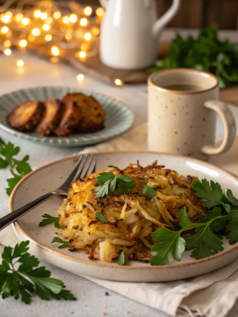 Serving Crispy Hash Browns