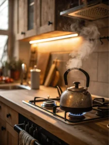 Boiling water for Natural Mounjaro Tea Recipe