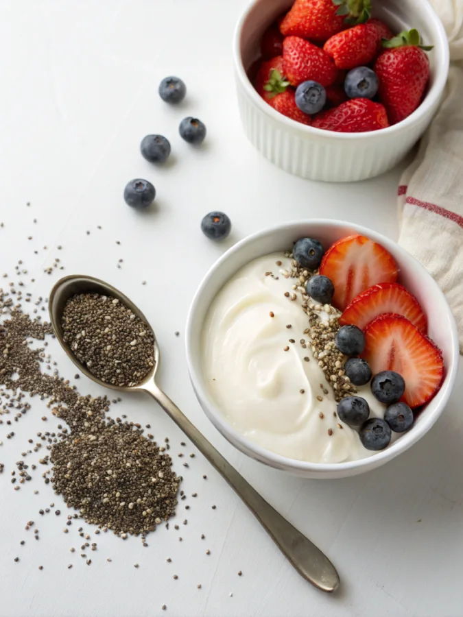 Chia Seeds in Yogurt: Benefits, How to Soak & Eat Daily Ingredients for chia seeds in yogurt