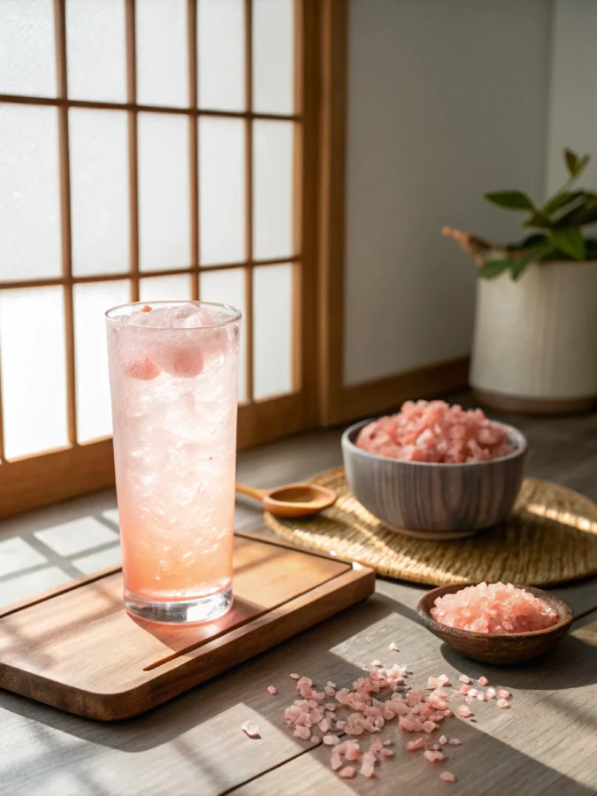 Japanese Pink Salt and Ice Recipe Japanese pink salt and ice recipe morning ritual