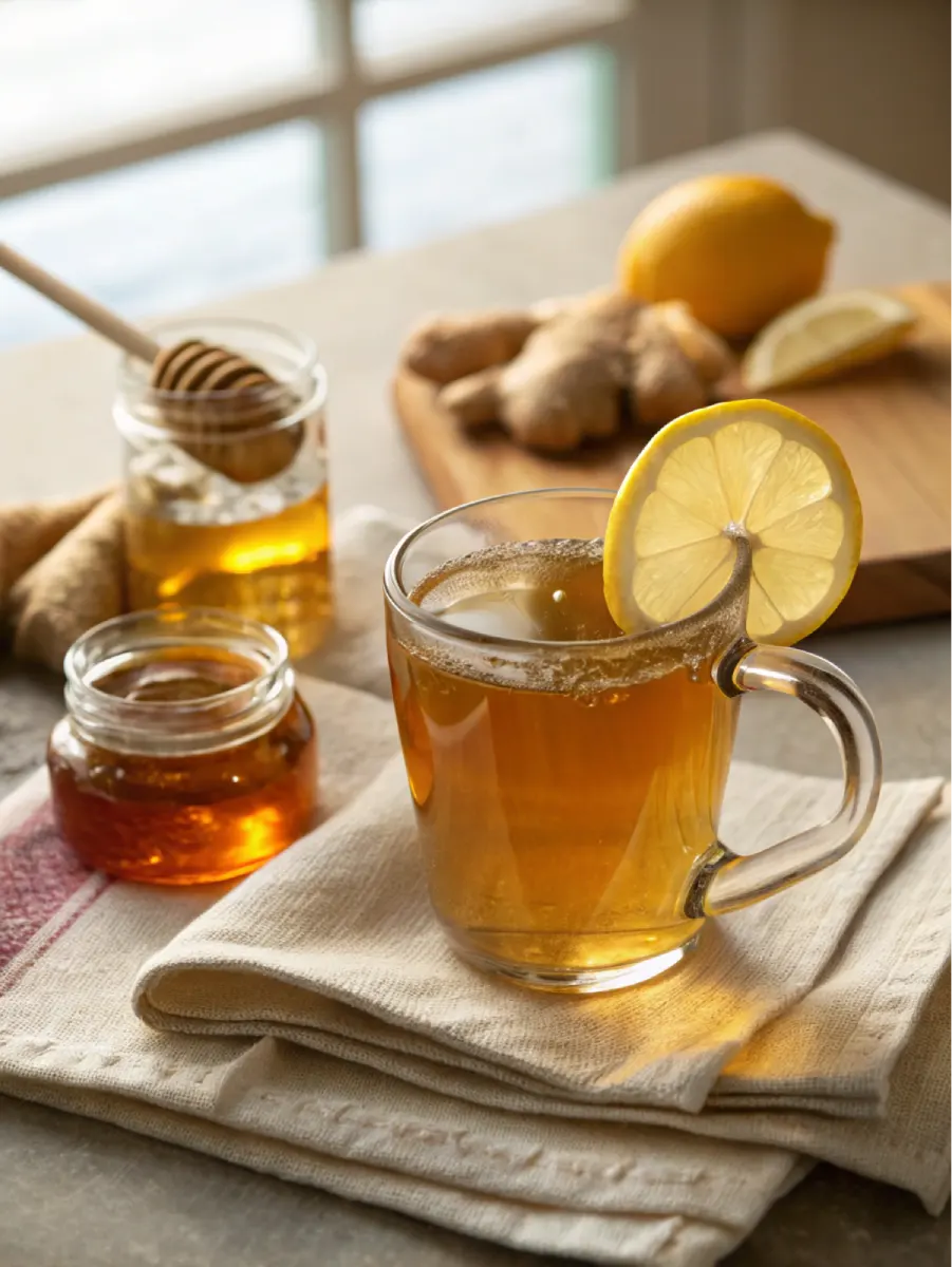 How To Make The Natural Mounjaro Tea Recipe for Weight Loss Natural Mounjaro Tea served warm with lemon