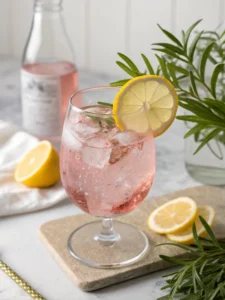 Served pink salt water