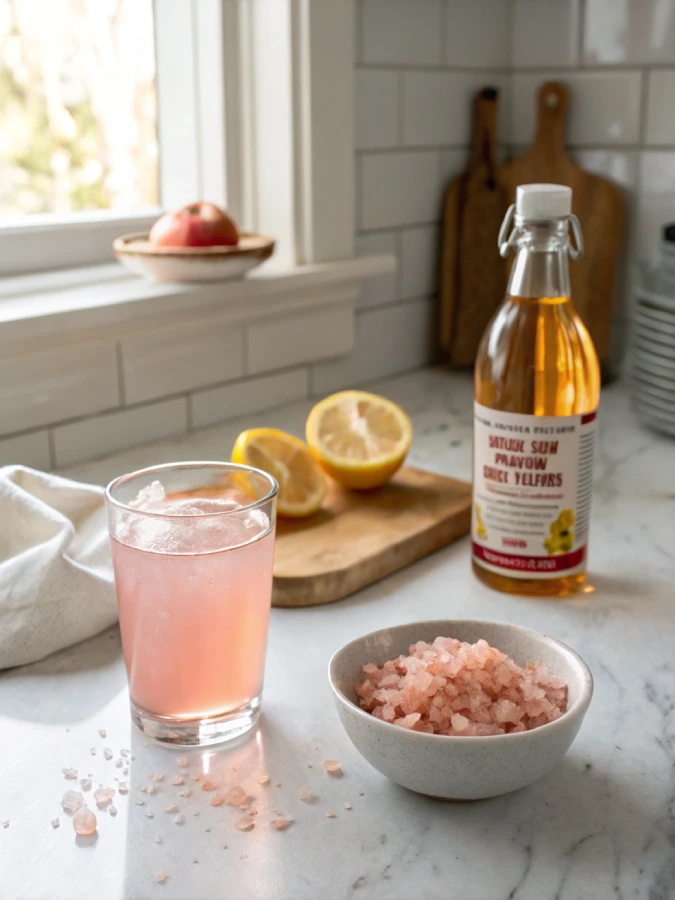 what is the pink salt trick for weight loss glass with ingredients