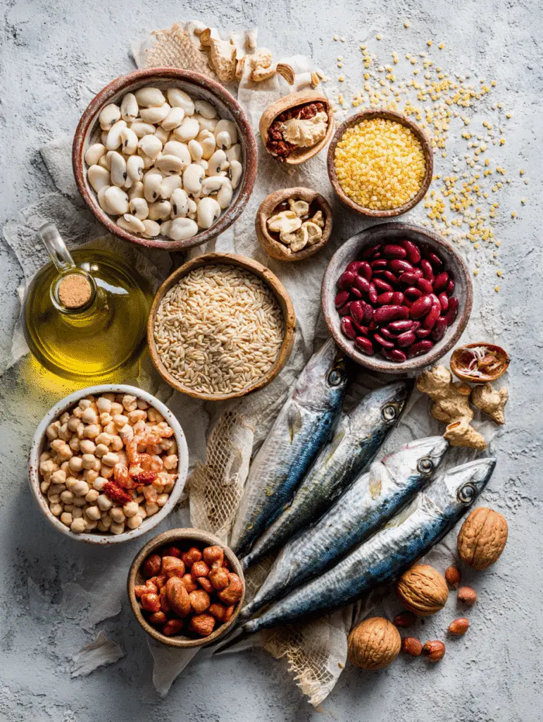 Mediterranean Diet: A Simple Guide to Eating for Flavor and Health Mediterranean diet staples beans grains fish nuts olive oil