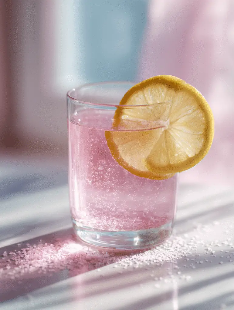 Oprah pink salt hack recipe with mineral-rich water