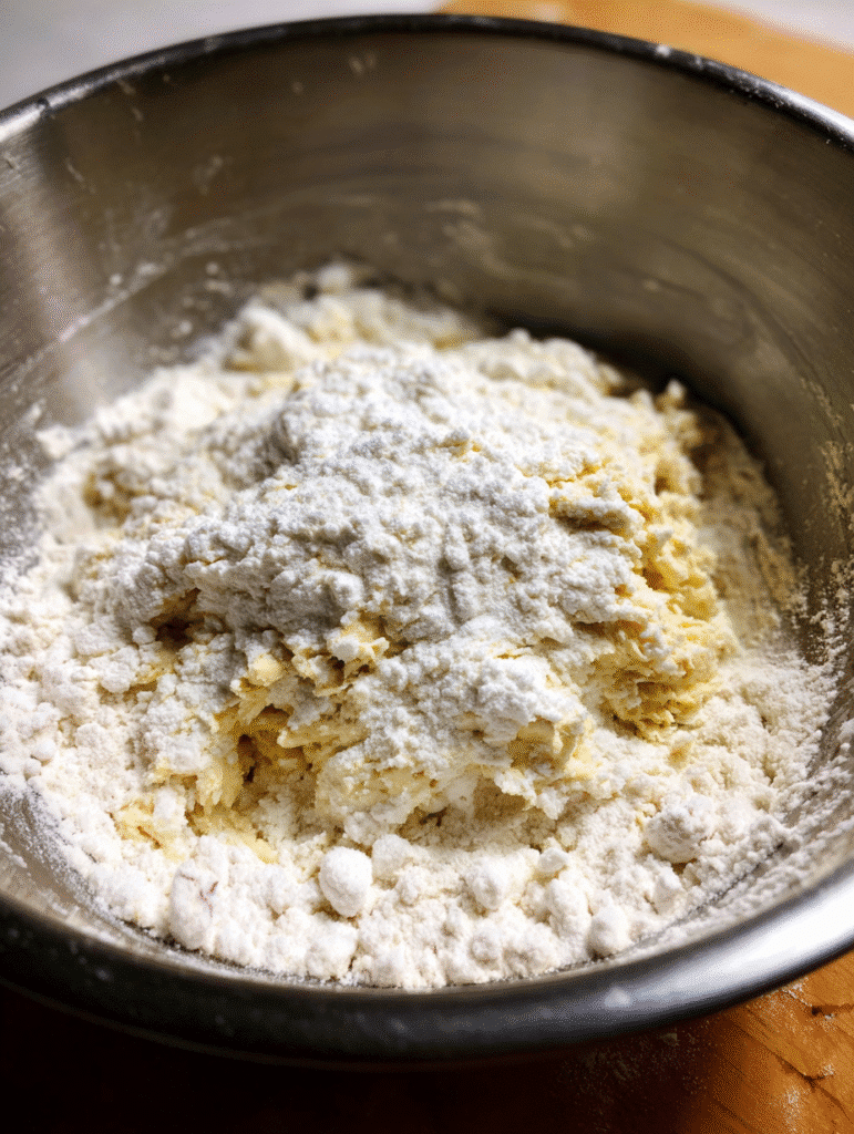 rhubarb bread dough