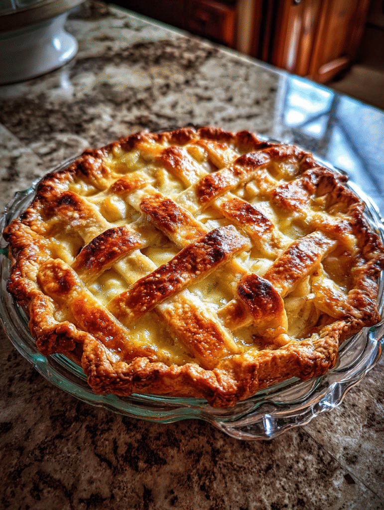 rhubarb custard pie recipe