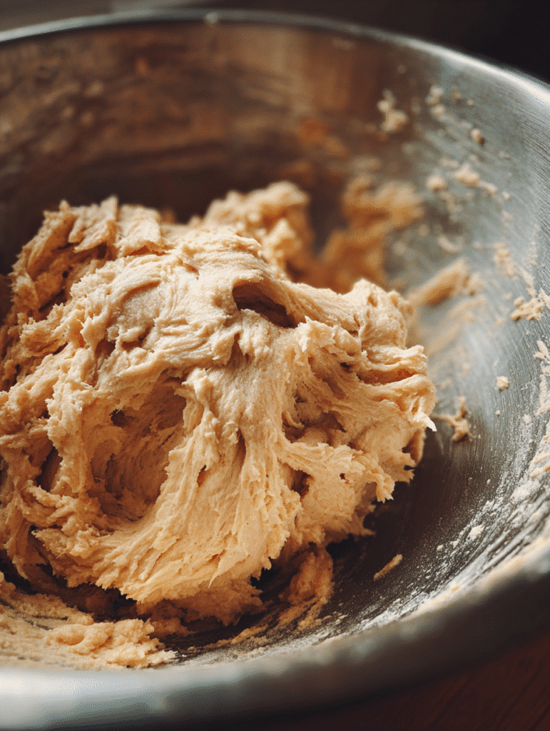 rhubarb muffins dough