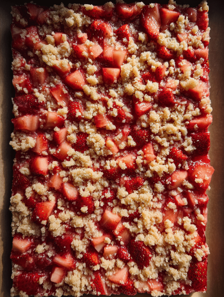 strawberry rhubarb bars recipe