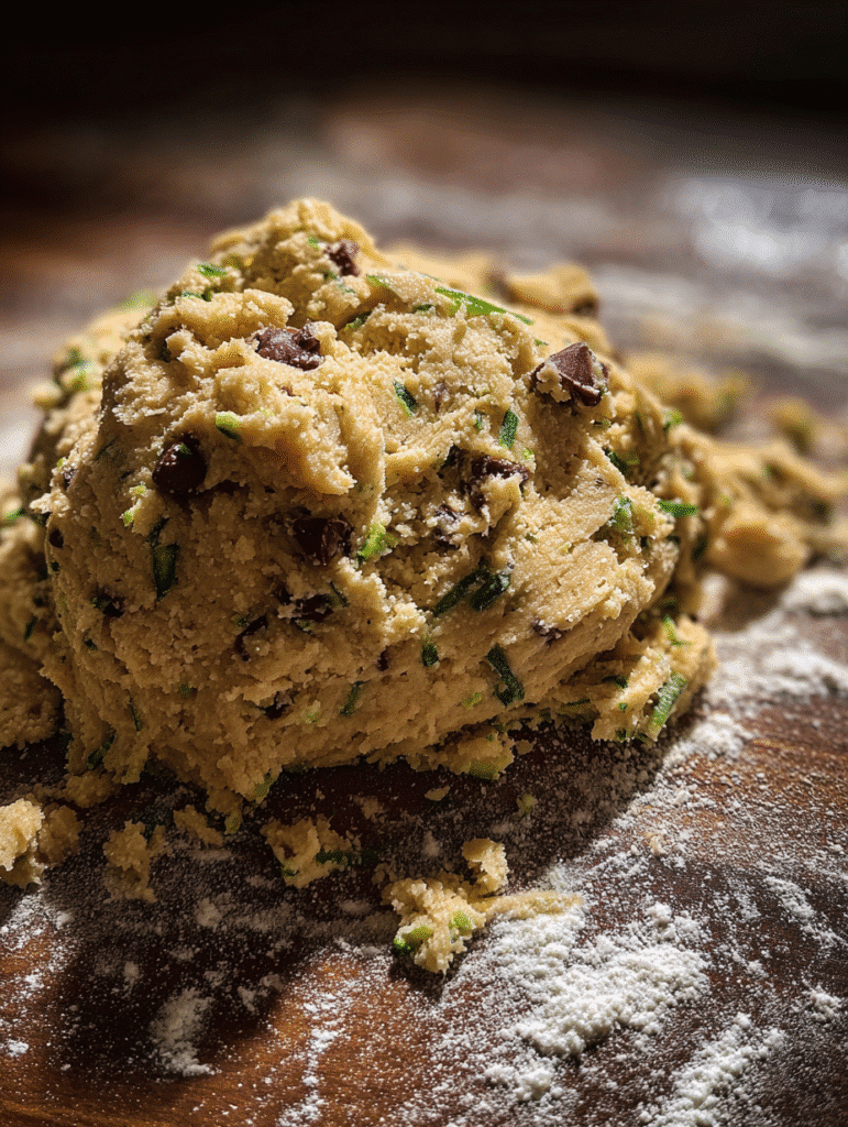zucchini bread with chocolate chips prep