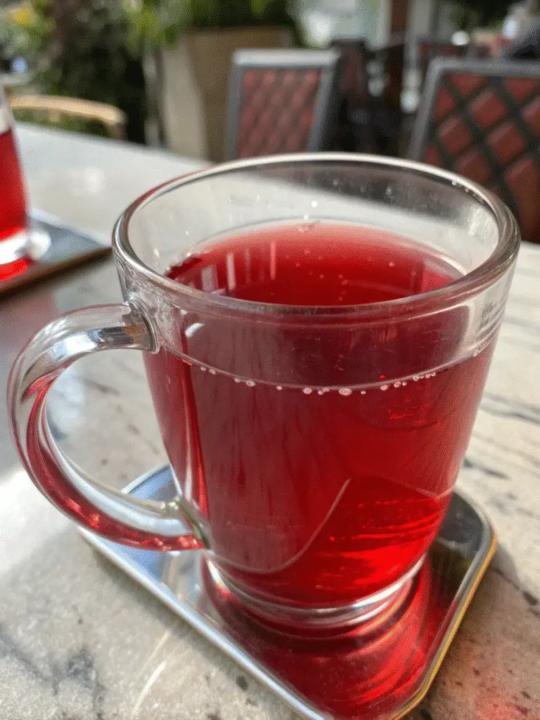 Hibiscus Tea Benefits: What This Ancient Brew Can Do for You Hibiscus tea benefits shown with dried hibiscus petals and glass teapot on rustic background.
