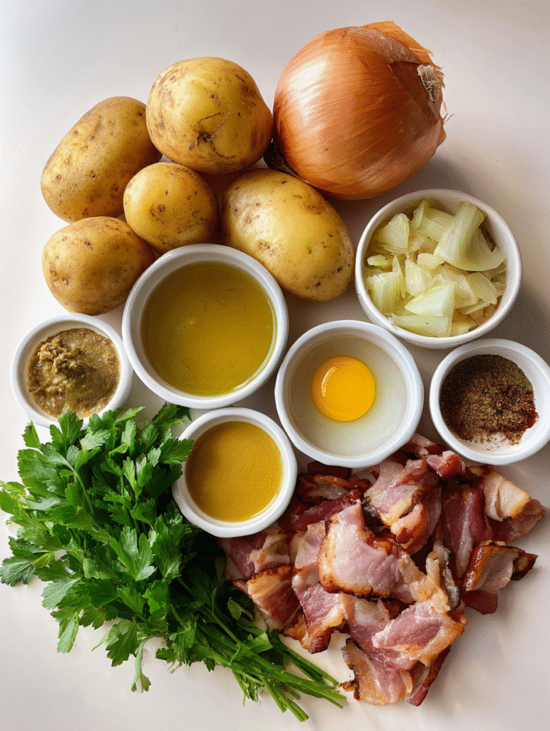 German Potato Salad German potato salad ingredients