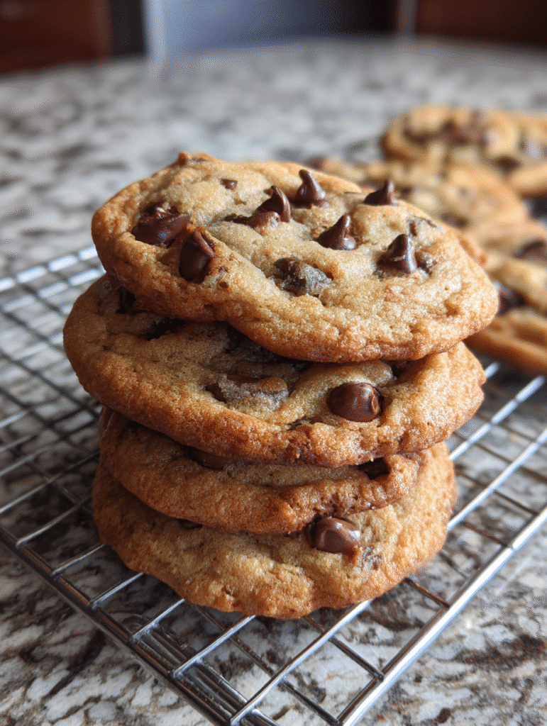 Easy Chocolate Chip Cookie Recipe Chocolate chip cookie recipe with gooey center, crisp edges, and golden brown color
