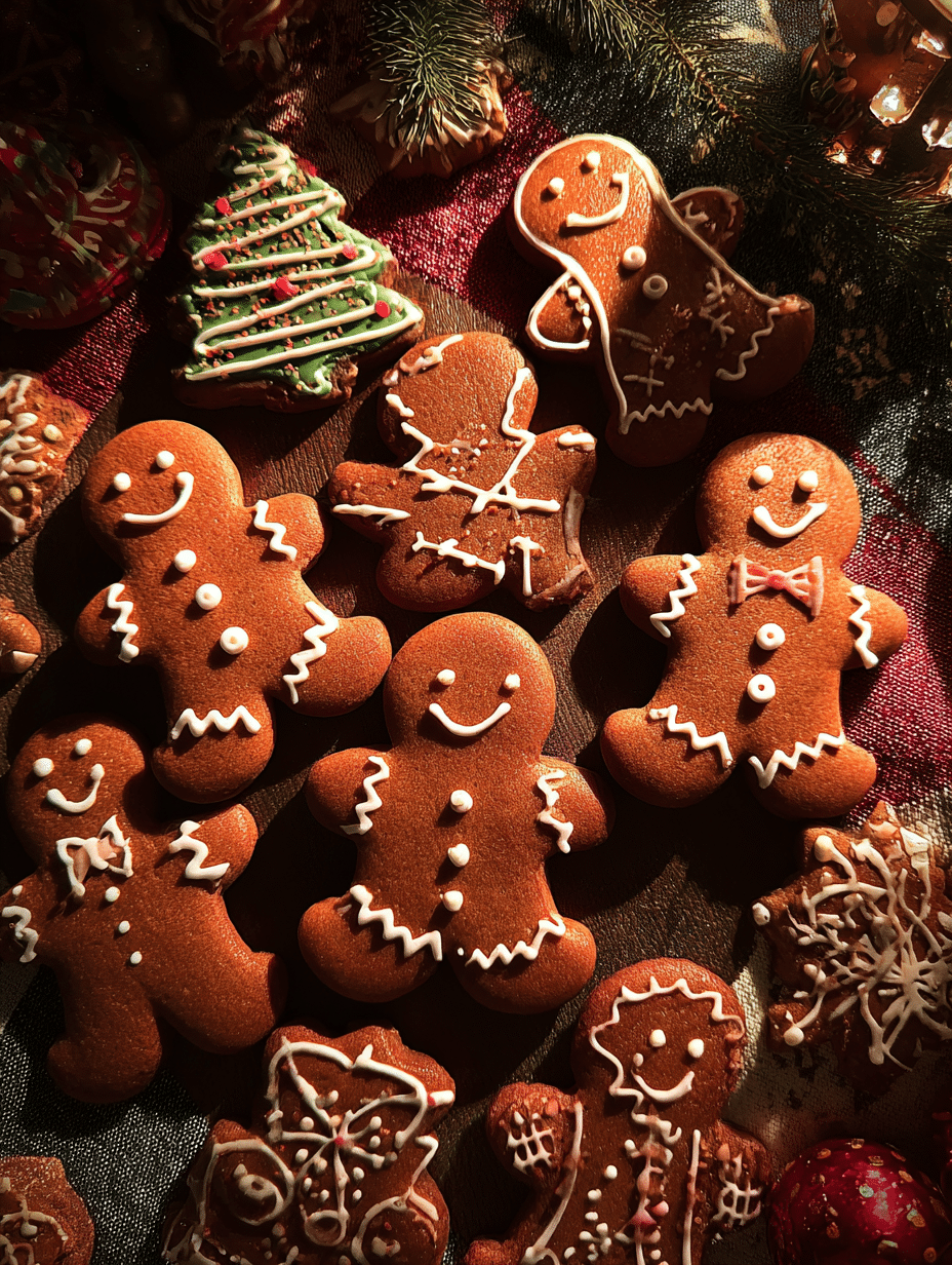 Easy Gingerbread Cookie Recipe gingerbread cookie recipe soft baked rustic holiday scene
