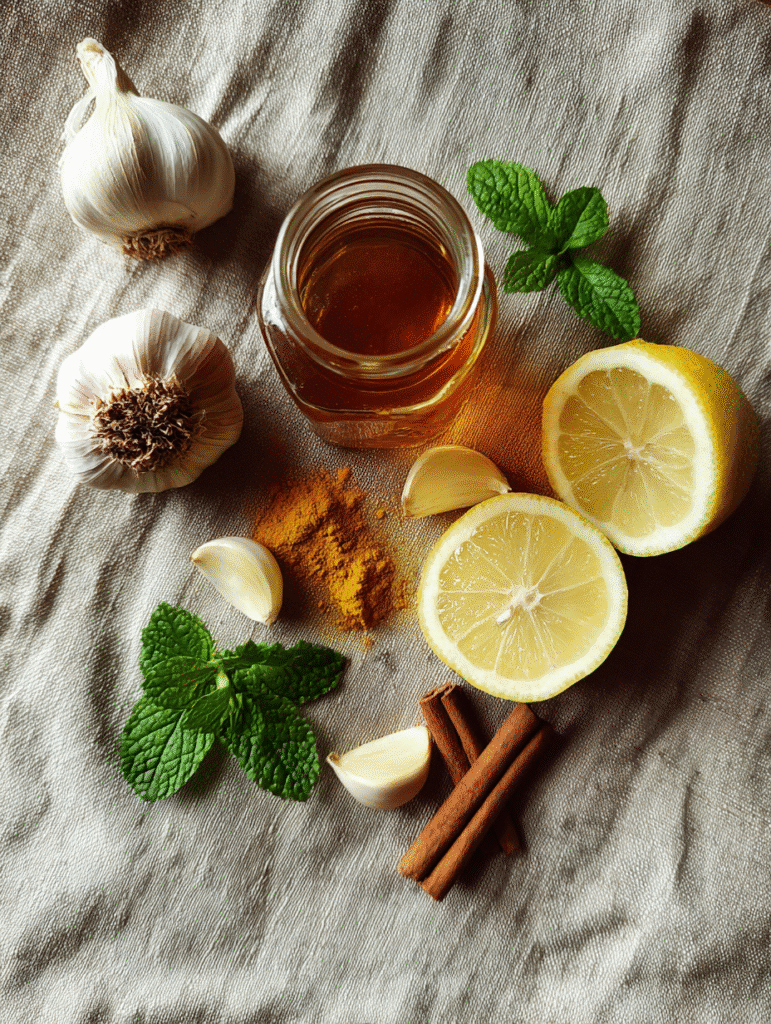 Home Remedies for Cold home remedies for cold natural ingredients turmeric garlic lemon honey