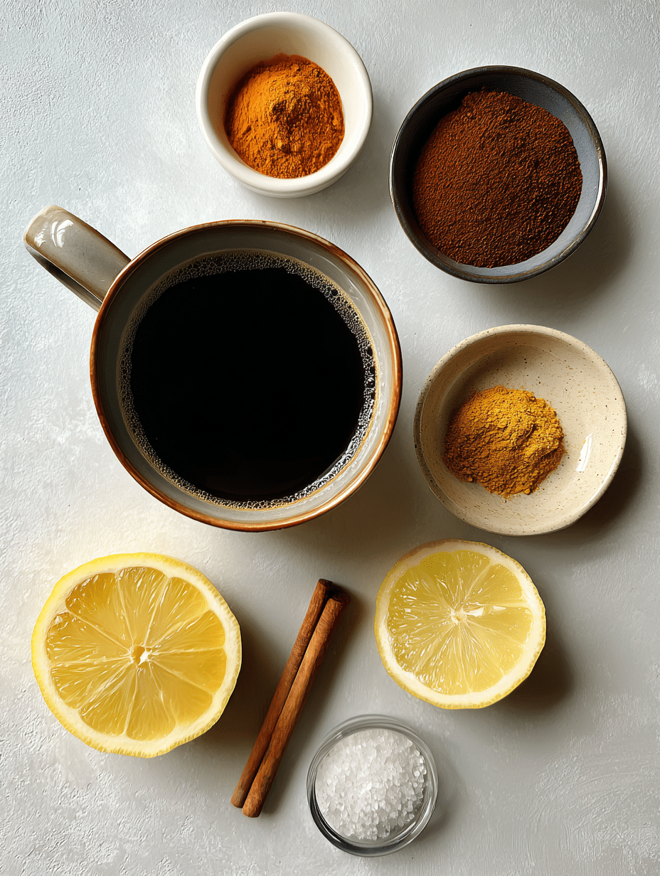 ingredients for coffee trick