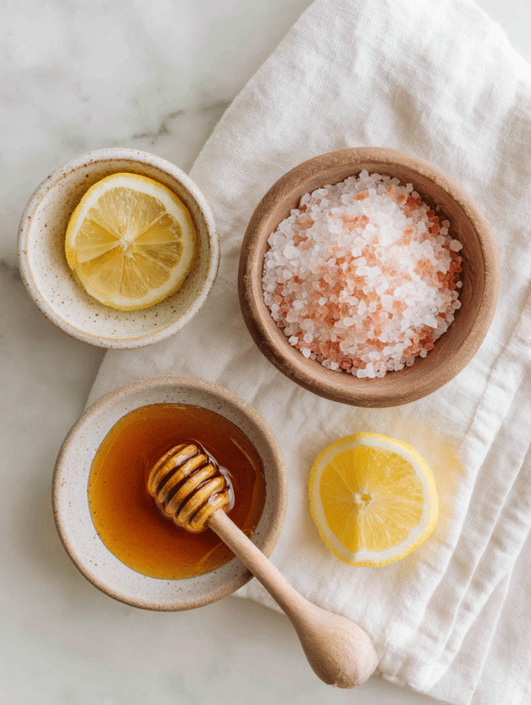 Salt trick for erection ingredients Celtic salt, lemon, honey