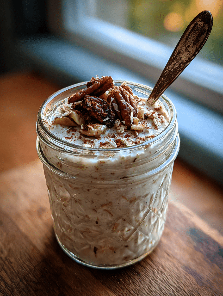 Oat trick for weight loss overnight oats with spoon and jar