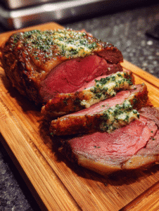 prime rib roast recipe plated dinner