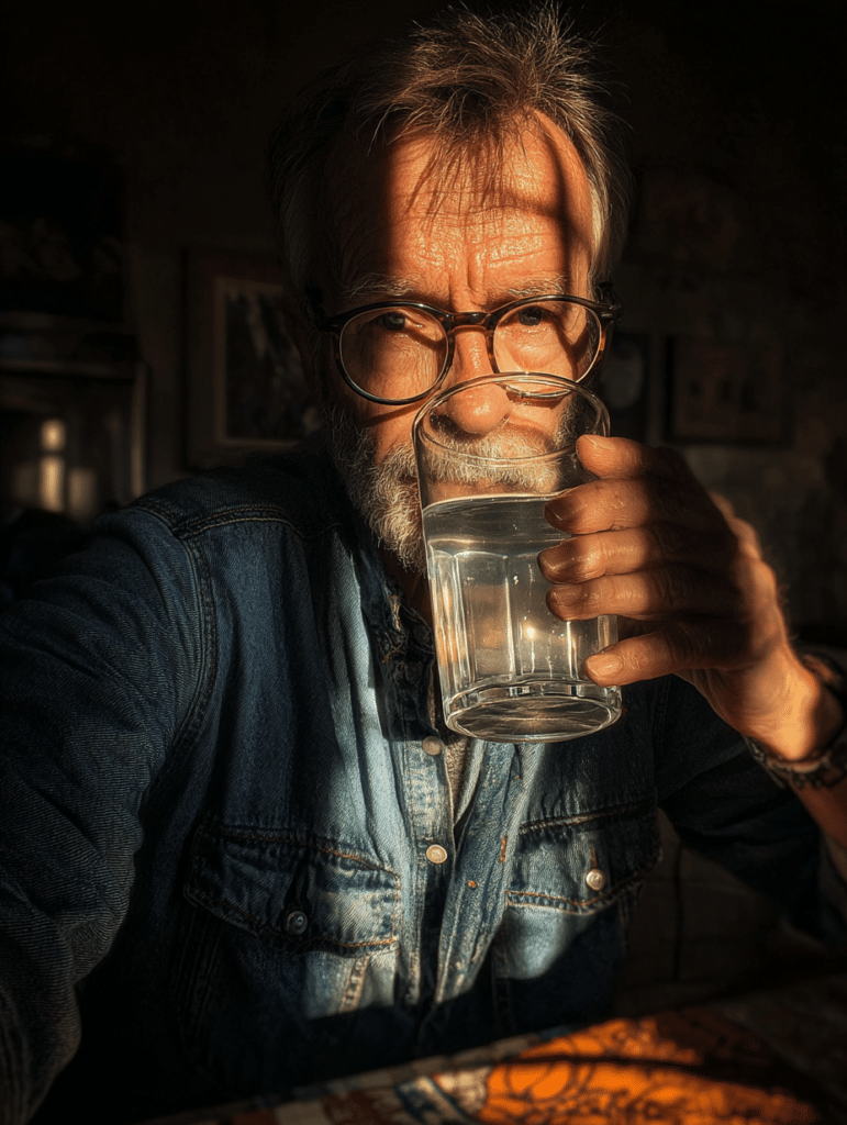 Man trying the Brazilian baking soda trick