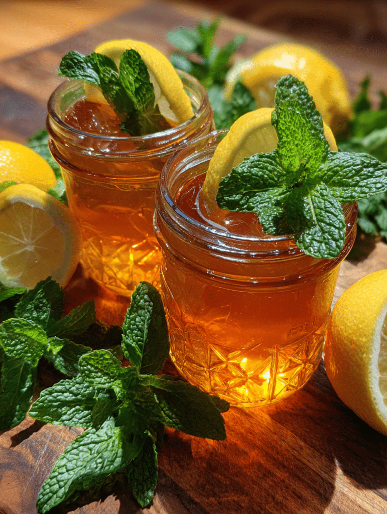 Bariatric jello recipe served in mini mason jars with garnish