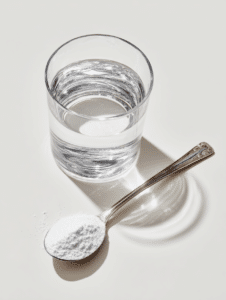 Ingredients for the Brazilian baking soda trick