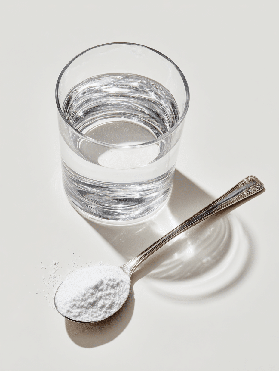 Ingredients for the Brazilian baking soda trick