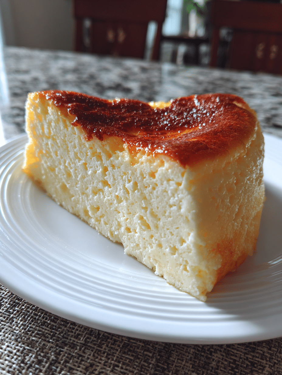 Japanese Yogurt Cheesecake Recipe Japanese yogurt cheesecake recipe with golden top and airy texture