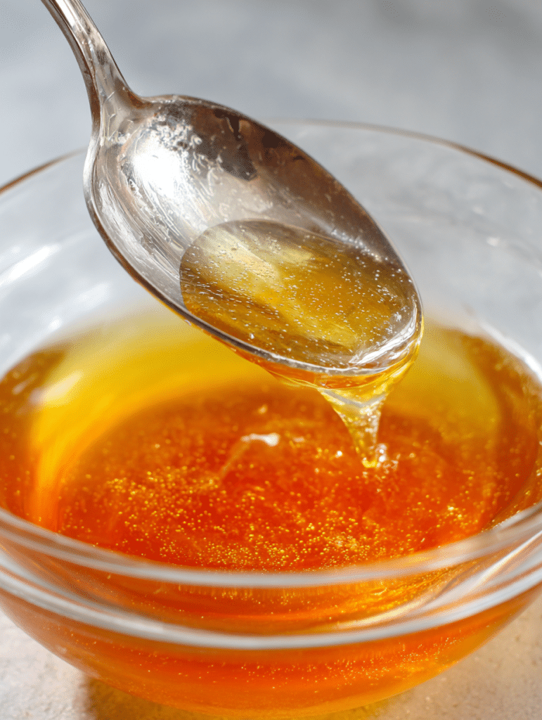 mixing gelatin for lipojaro jello recipe in bowl