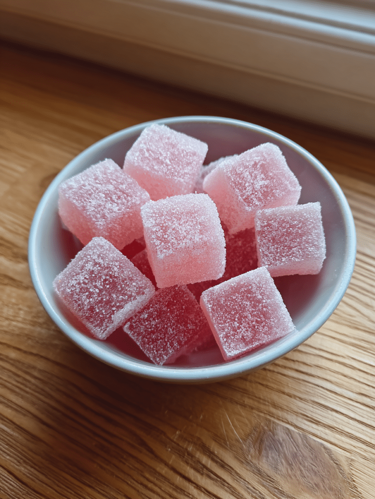 dr william li gelatin recipe pink cubes in bowl