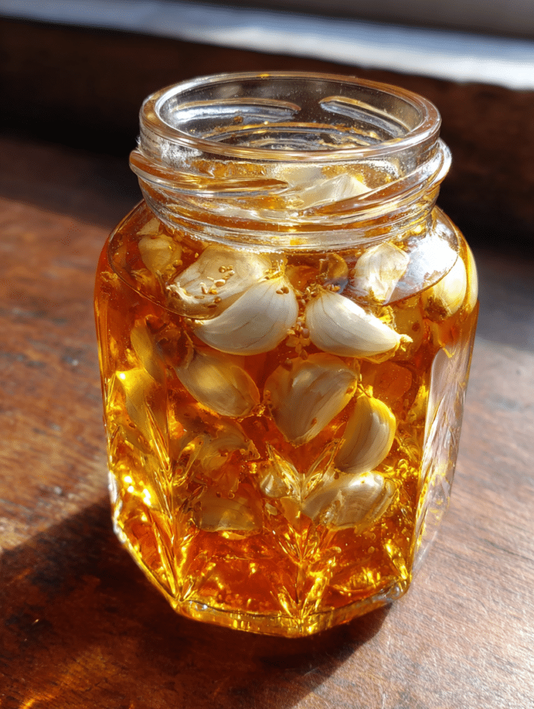 Dr William Li honey recipe garlic and honey in jar