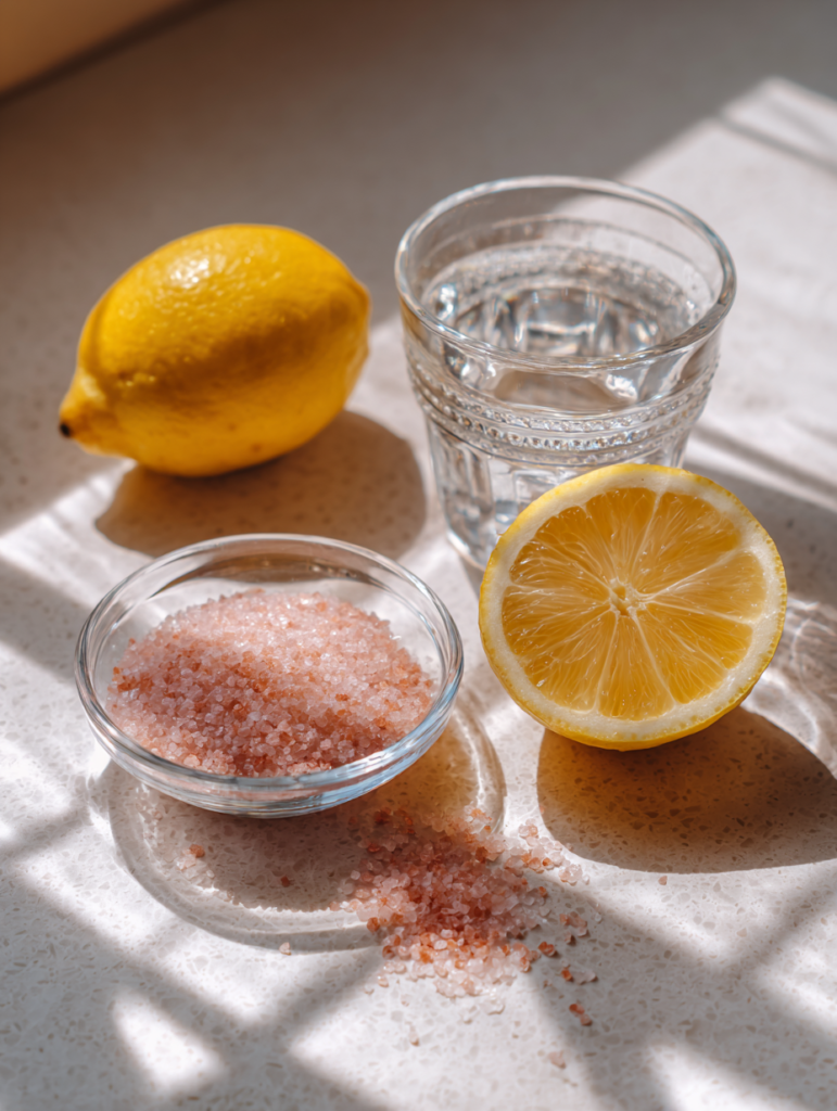 ingredients for pink Himalayan salt recipe