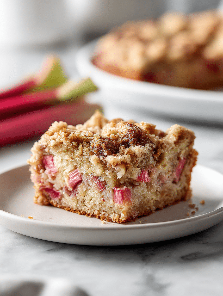 rhubarb coffee cake recipe with cinnamon crumb topping