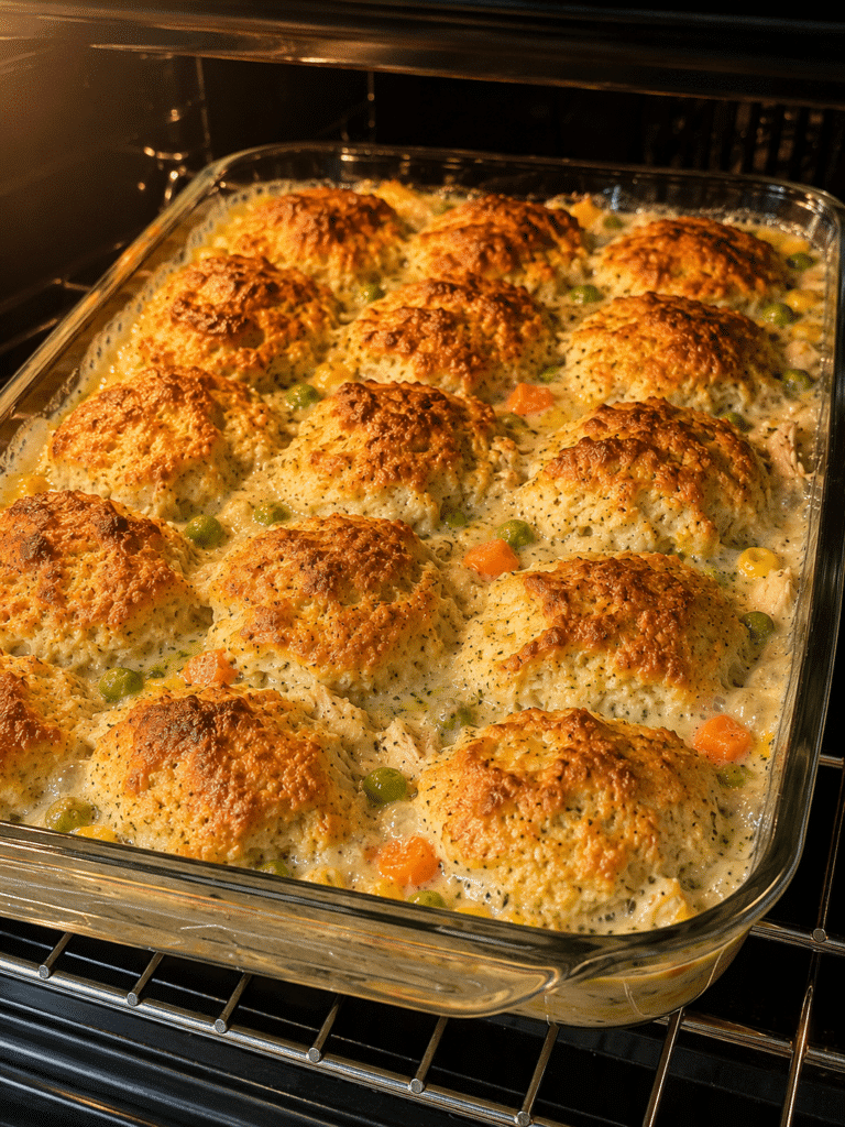 Baking chicken cobbler casserole recipe
