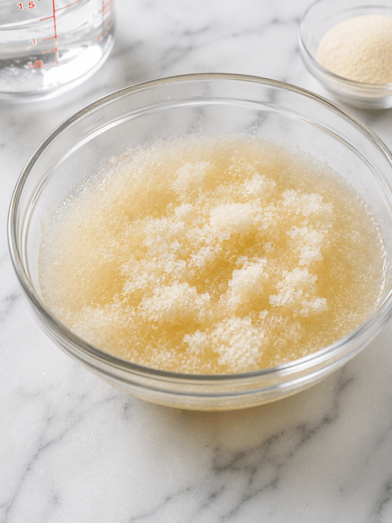 Blooming gelatin for Jillian Michaels gelatin recipe