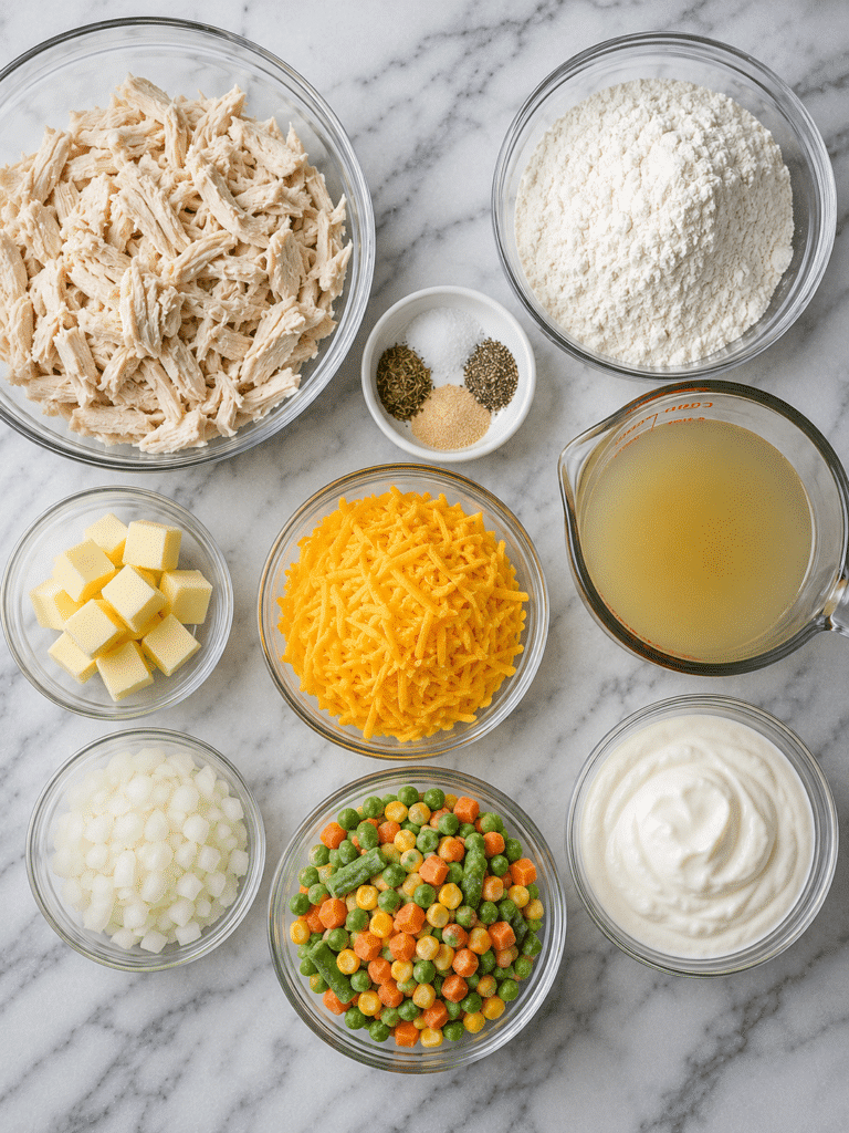 Chicken cobbler casserole ingredients