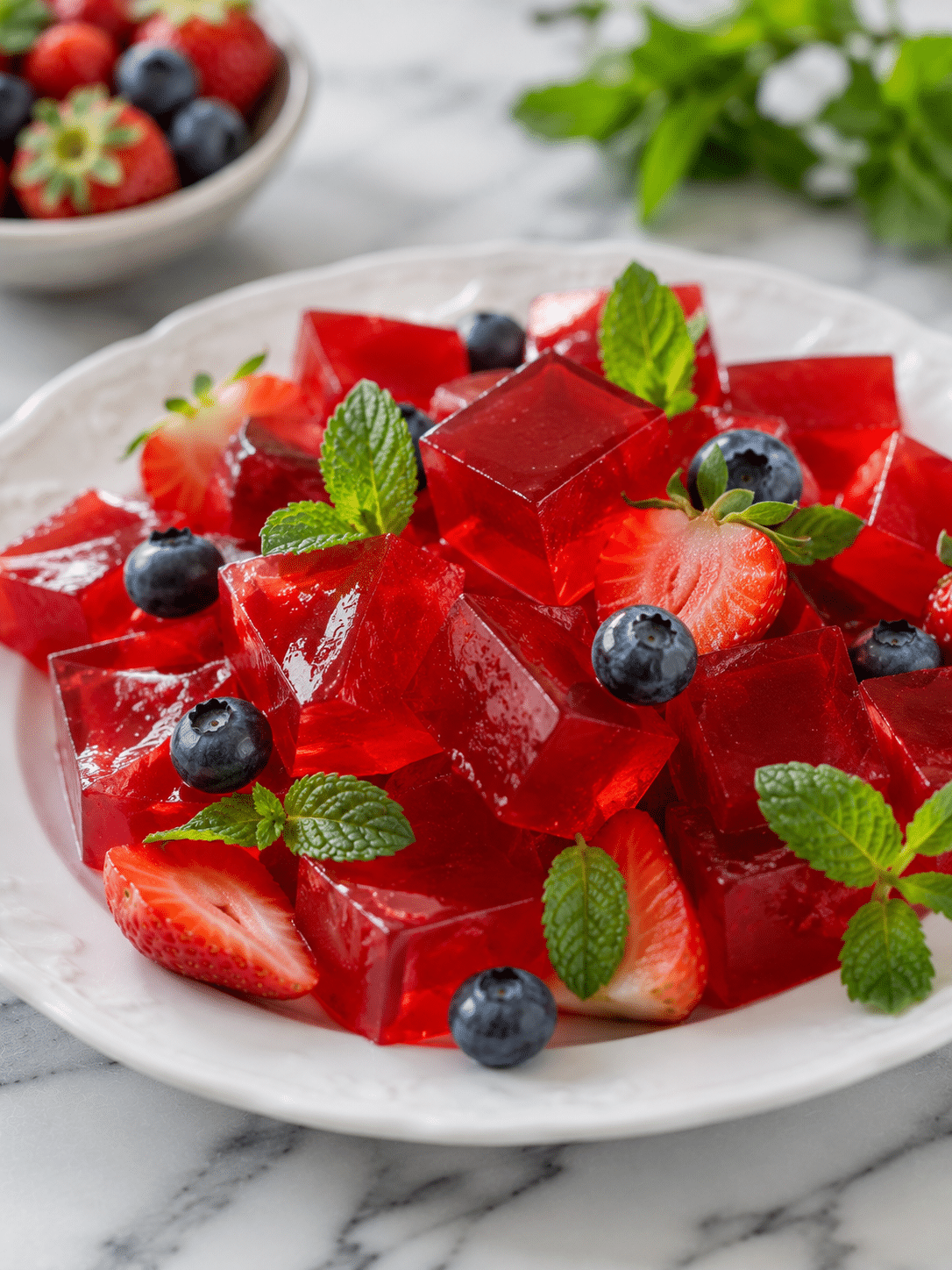 Jillian Michaels gelatin trick recipe served chilled