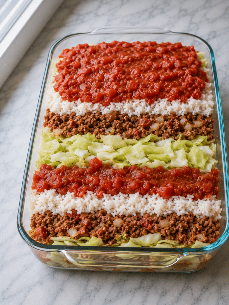 Cabbage Roll Casserole Recipe: Easy Comfort Food With Ground Beef Cabbage Roll Casserole Recipe: Easy Comfort Food With Ground Beef