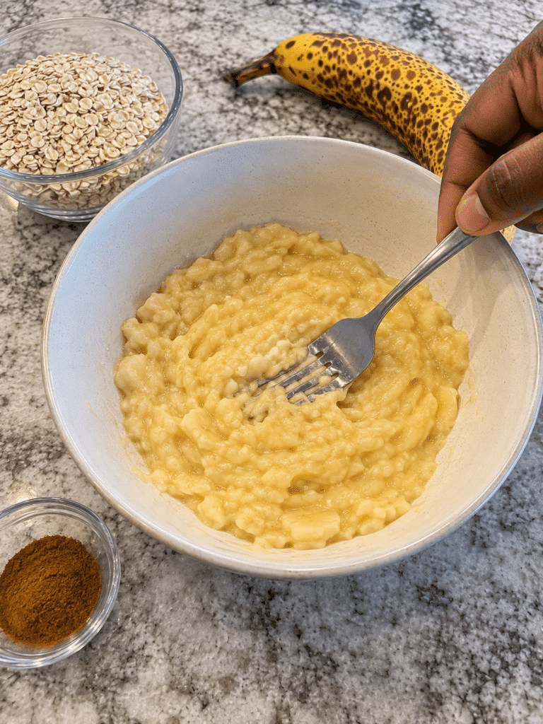 African Banana Trick: Easy Recipe, Ingredients, and What to Know Mashing ripe banana for the African banana trick recipe