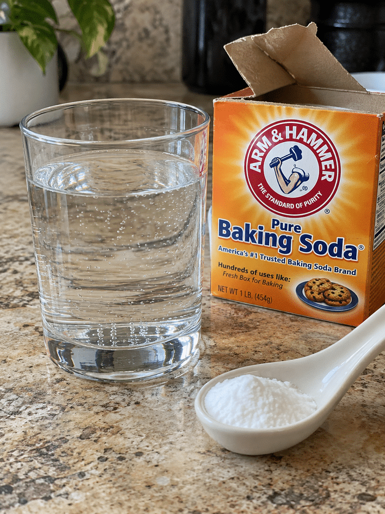 Baking Soda Horse Trick: What It Is, Recipe Claims & Safety Baking soda horse trick ingredients with baking soda, water, and lemon