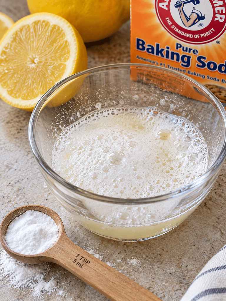 Baking Soda Horse Trick: What It Is, Recipe Claims & Safety Baking soda horse trick showing baking soda reacting with lemon juice